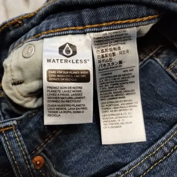 Levi 511 Mens Jeans Size 38 X 30 Blue Denim - Picture 9 of 10